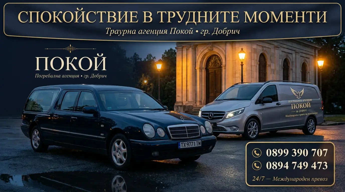 Спокойствие в трудните моменти — Траурна агенция Покой, гр. Добрич